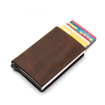 Porte Carte Cuir Anti-Piratage