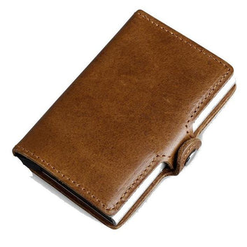 Porte Carte Cuir Vintage Anti-Piratage (3 Coloris)