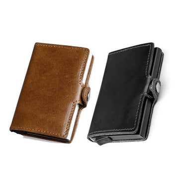 Porte Carte Cuir Vintage Anti-Piratage (3 Coloris)