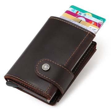 Porte Carte Cuir Anti-Piratage et Porte Monnaie