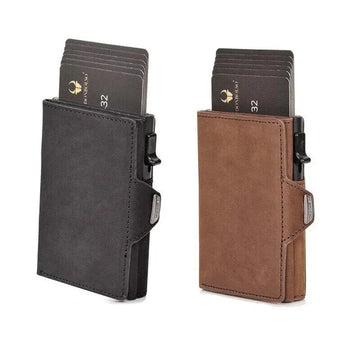 Porte Carte en Cuir Anti RFID (4 Coloris)