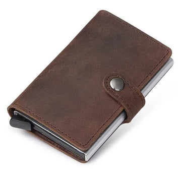 Porte Carte en Cuir Anti-Piratage (3 Coloris)